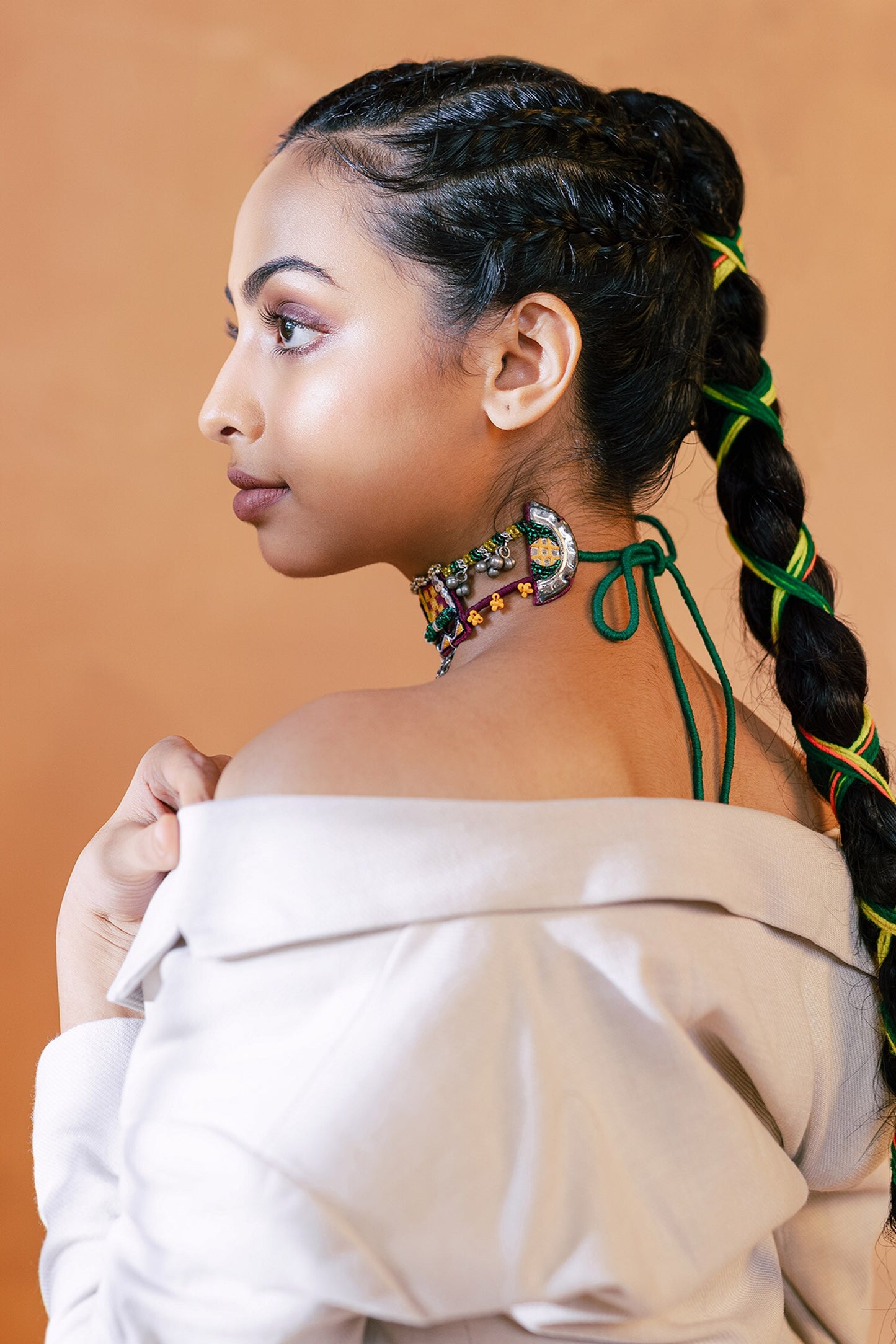 Chano Mano Embroidered Choker 