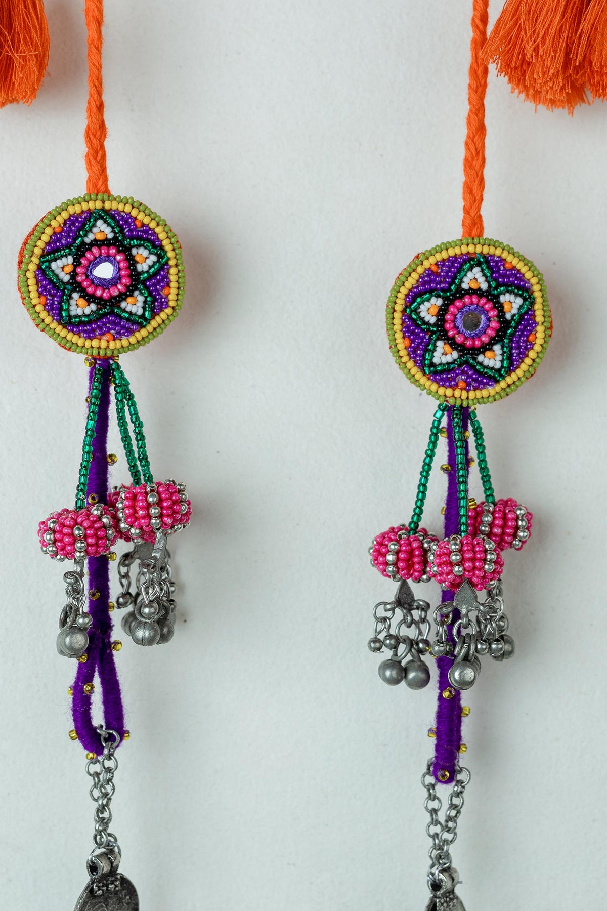 Jokham Embroidered Boho Necklace 