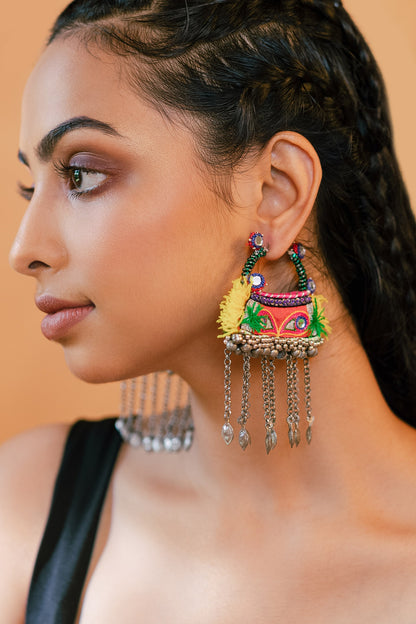 Aapne Ketla Embroidered Earrings 