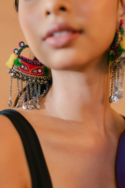 Aapne Ketla Embroidered Earrings 