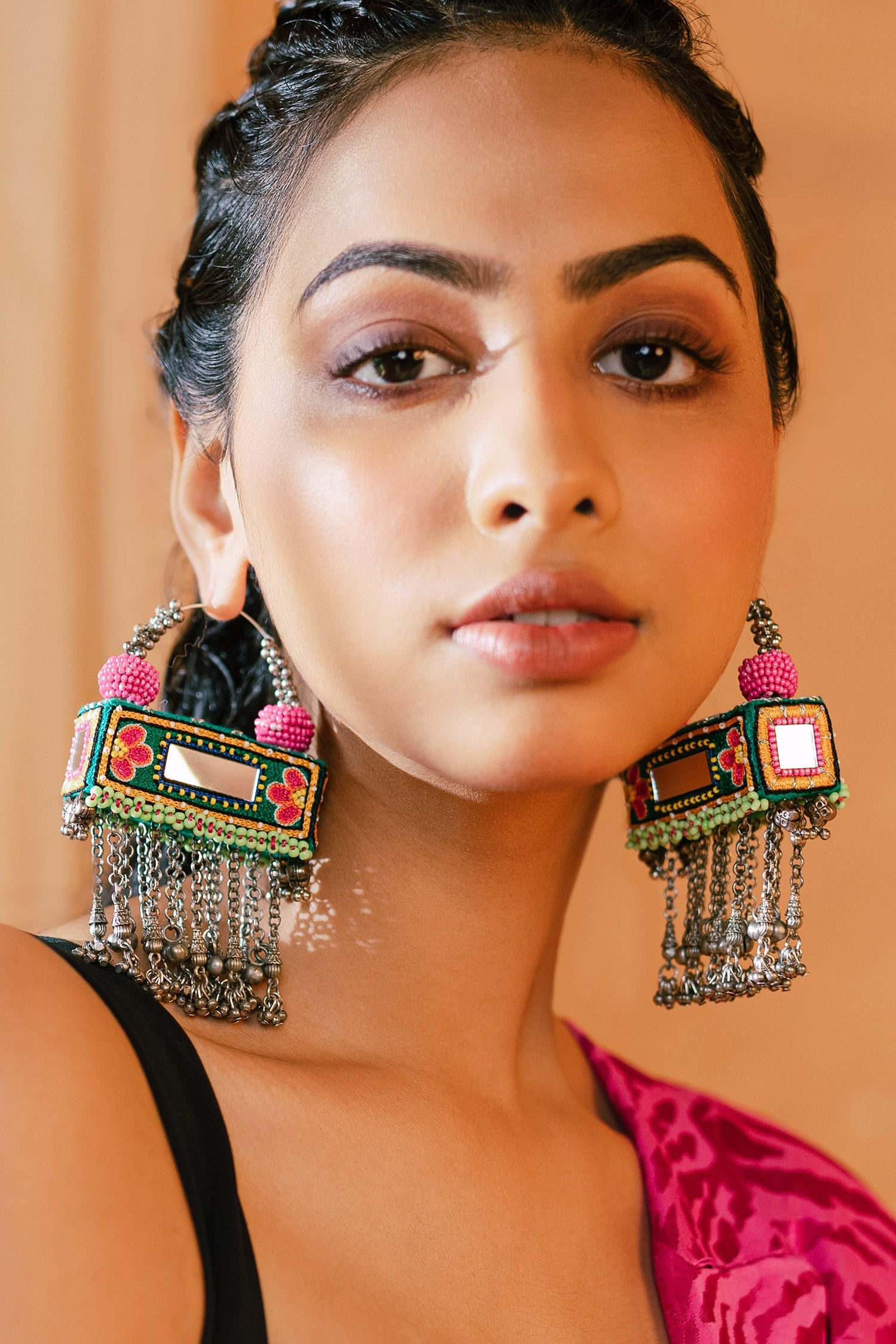 Dagu Magu Embroidered Earrings 