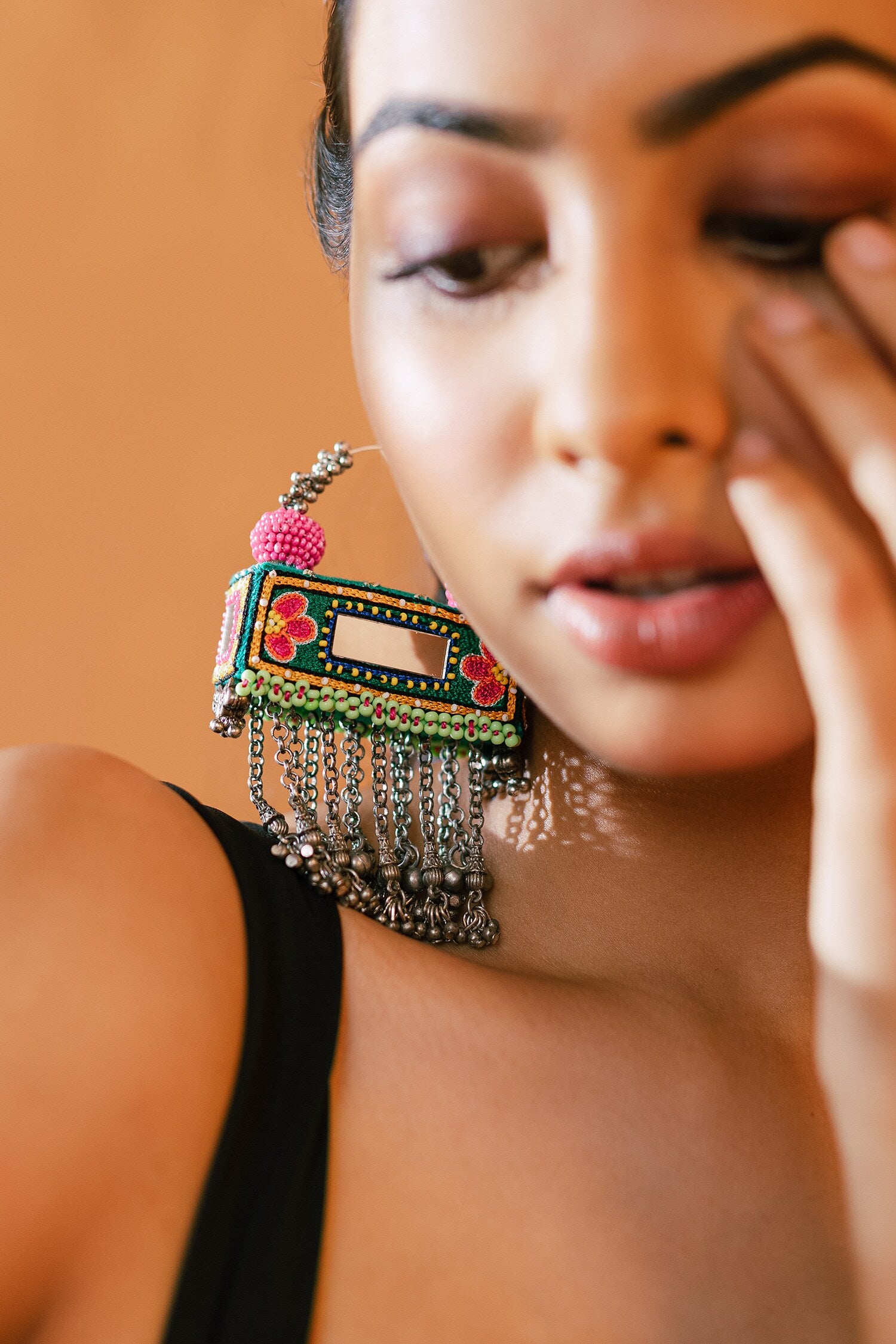 Dagu Magu Embroidered Earrings 