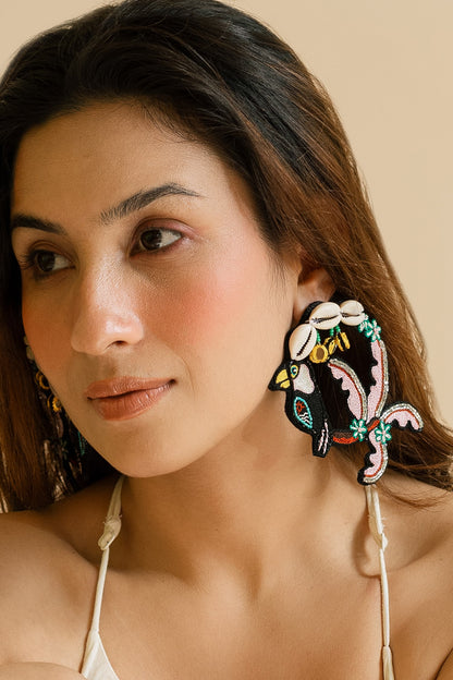 Taharuu Embroidered Earrings 