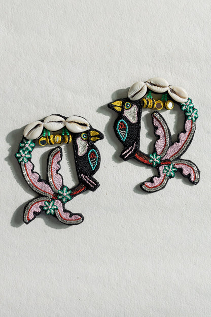 Taharuu Embroidered Earrings 