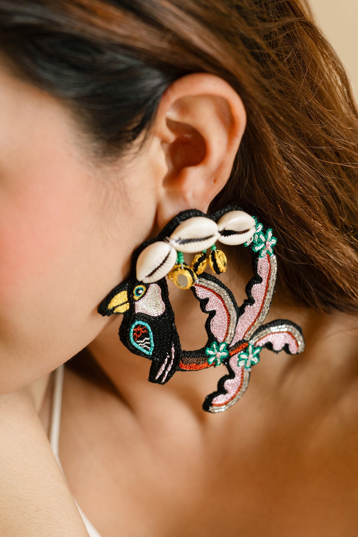 Taharuu Embroidered Earrings 