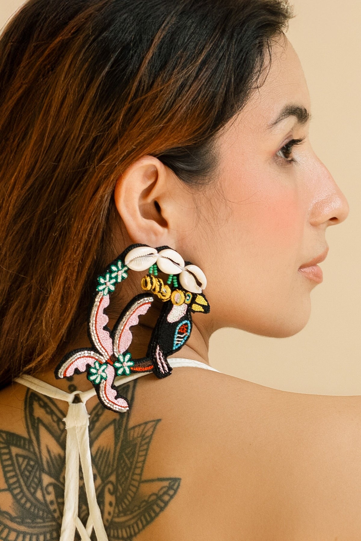 Taharuu Embroidered Earrings 