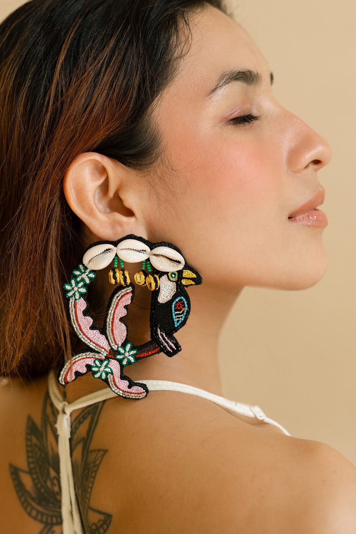 Taharuu Embroidered Earrings 