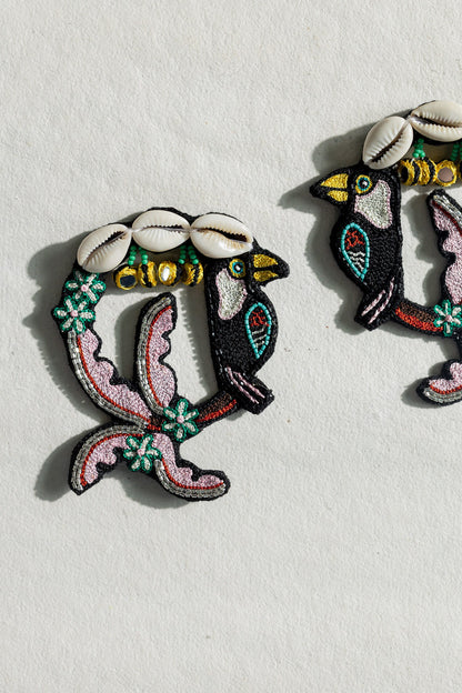 Taharuu Embroidered Earrings 