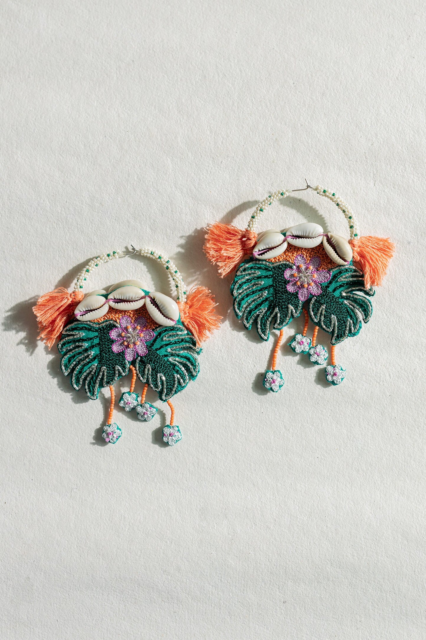 Le Morne Embroidered Earrings 