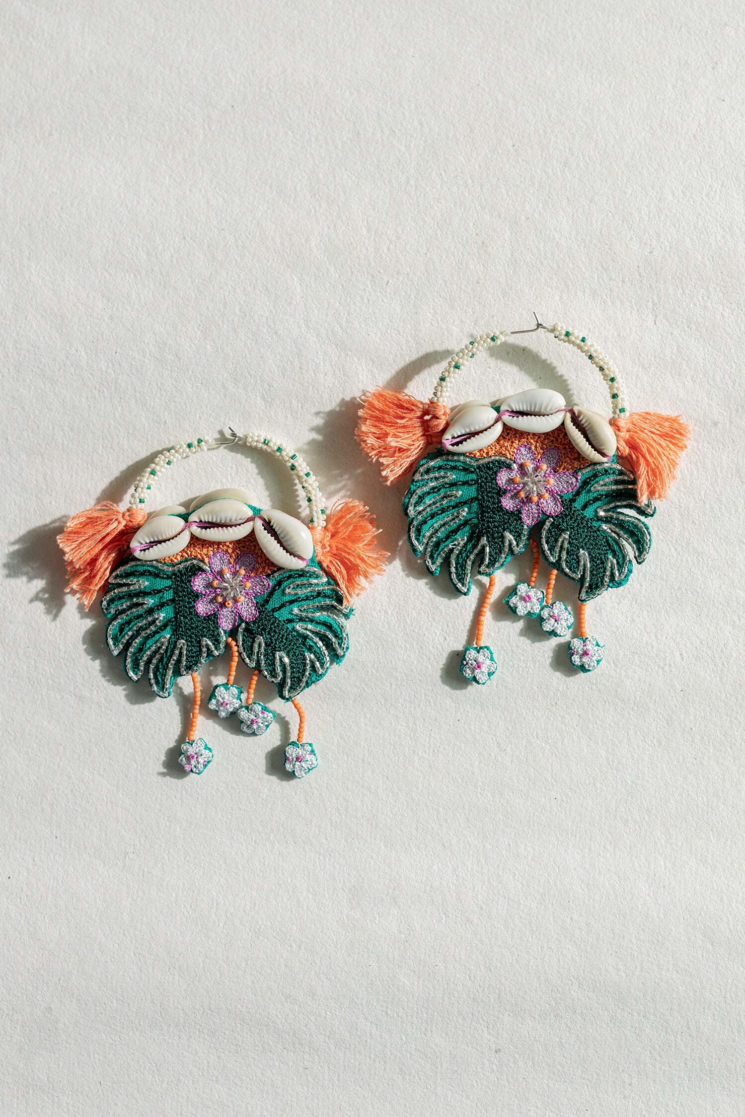 Le Morne Embroidered Earrings 