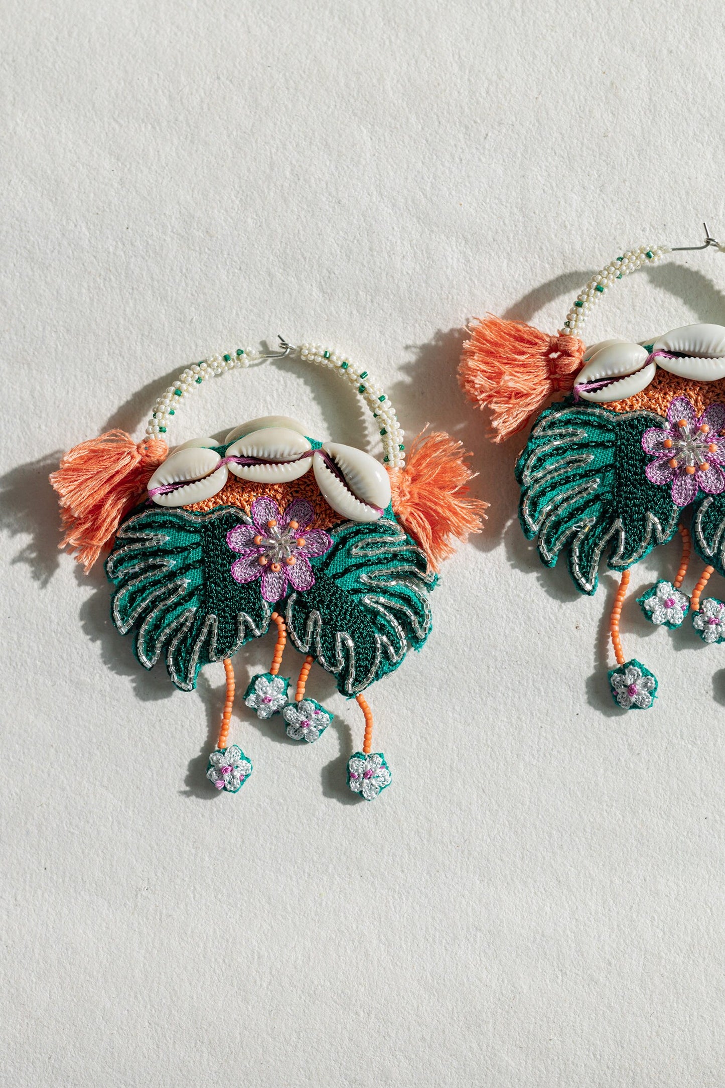 Le Morne Embroidered Earrings 