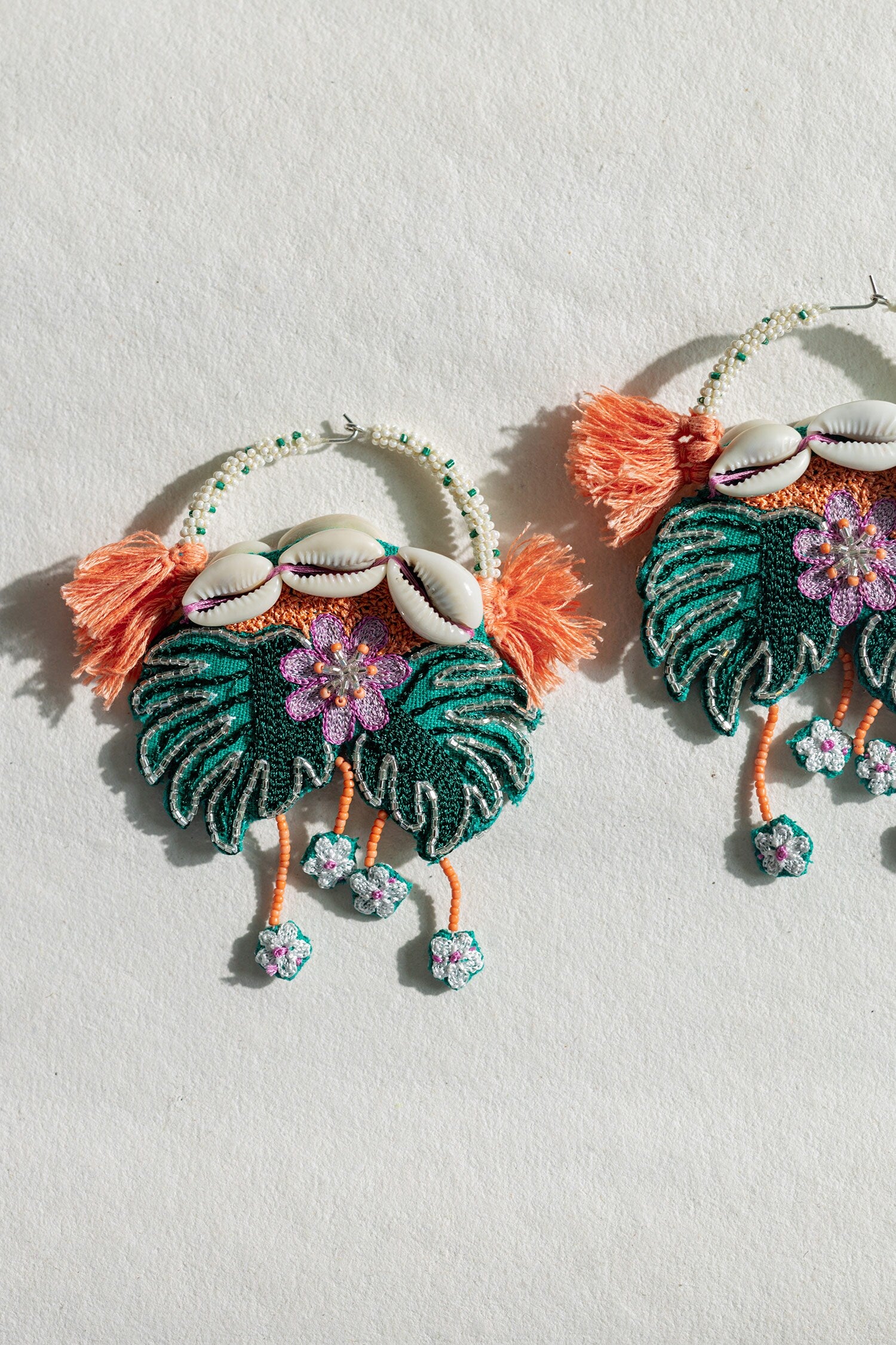Le Morne Embroidered Earrings 