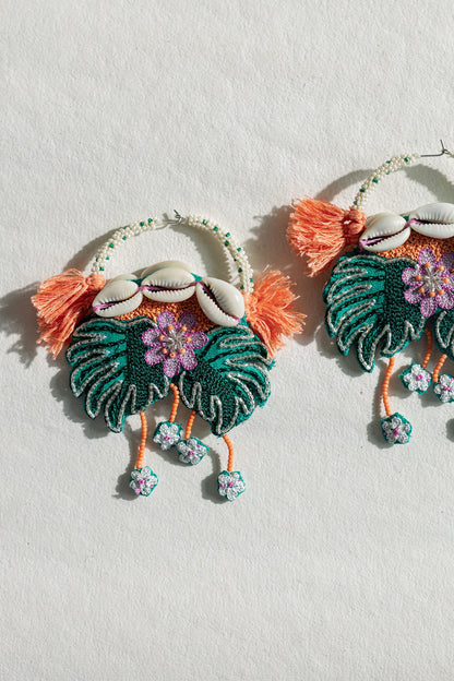 Le Morne Embroidered Earrings 