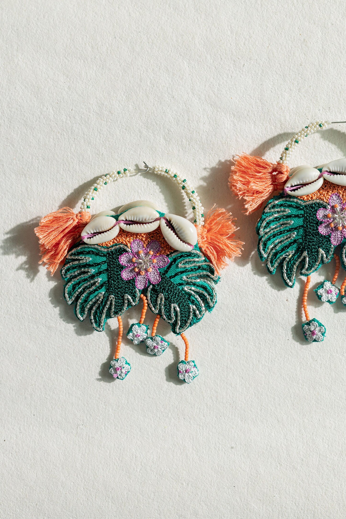 Le Morne Embroidered Earrings 