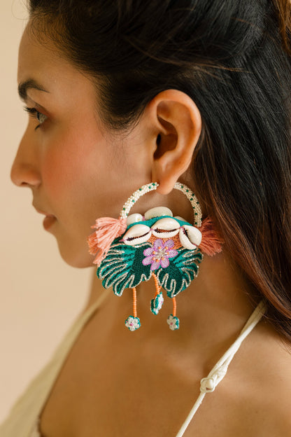 Le Morne Embroidered Earrings 