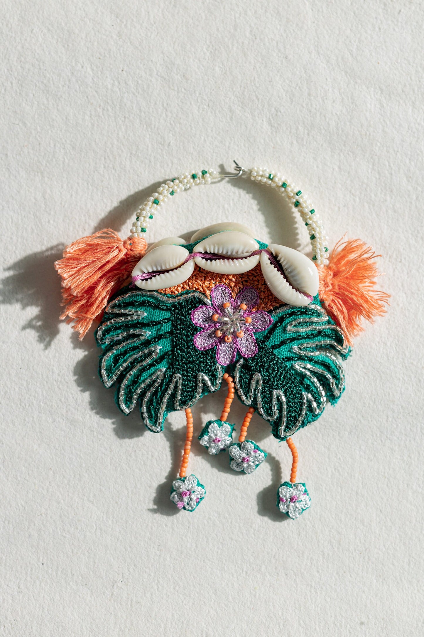 Le Morne Embroidered Earrings 
