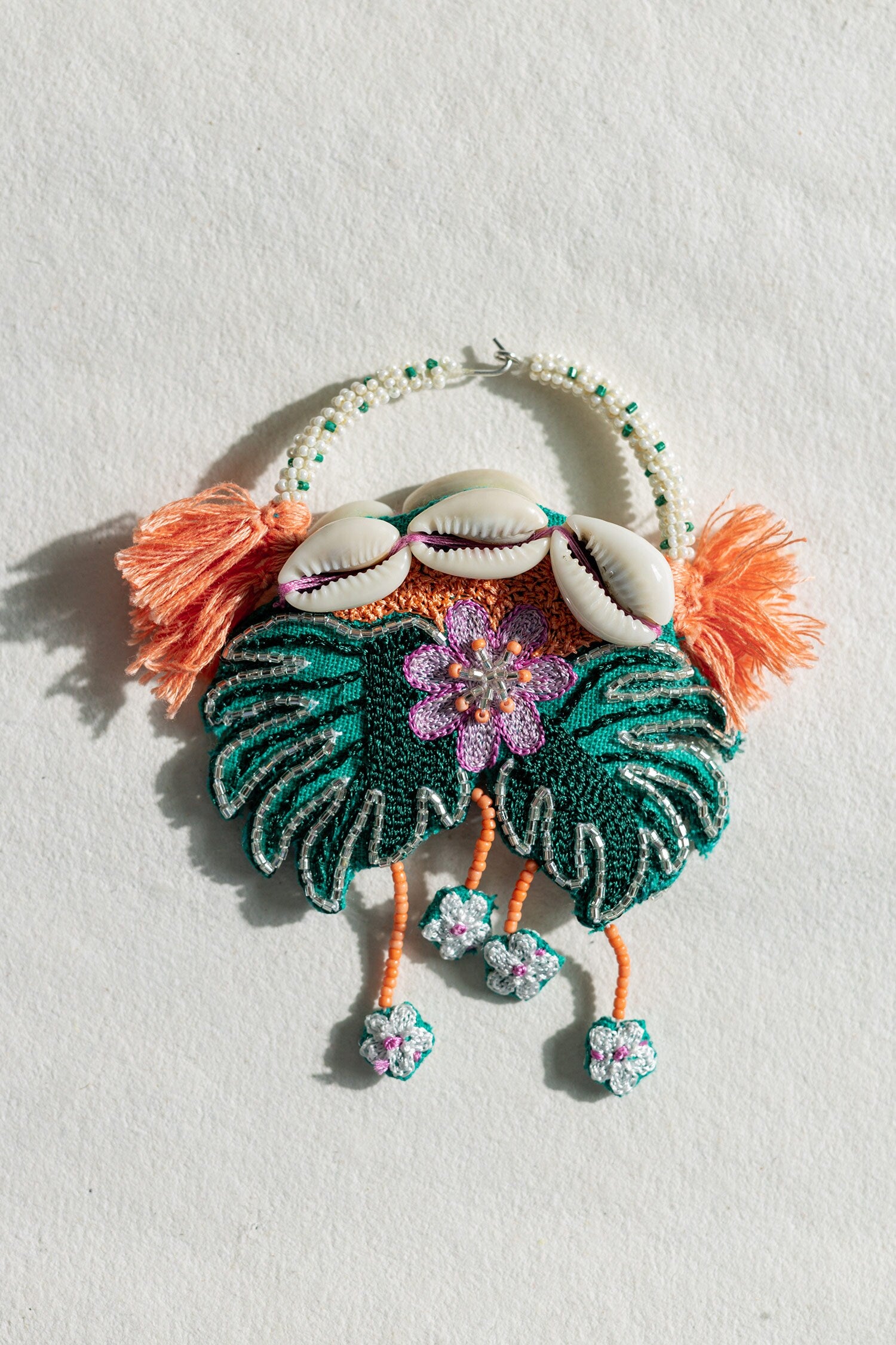 Le Morne Embroidered Earrings 