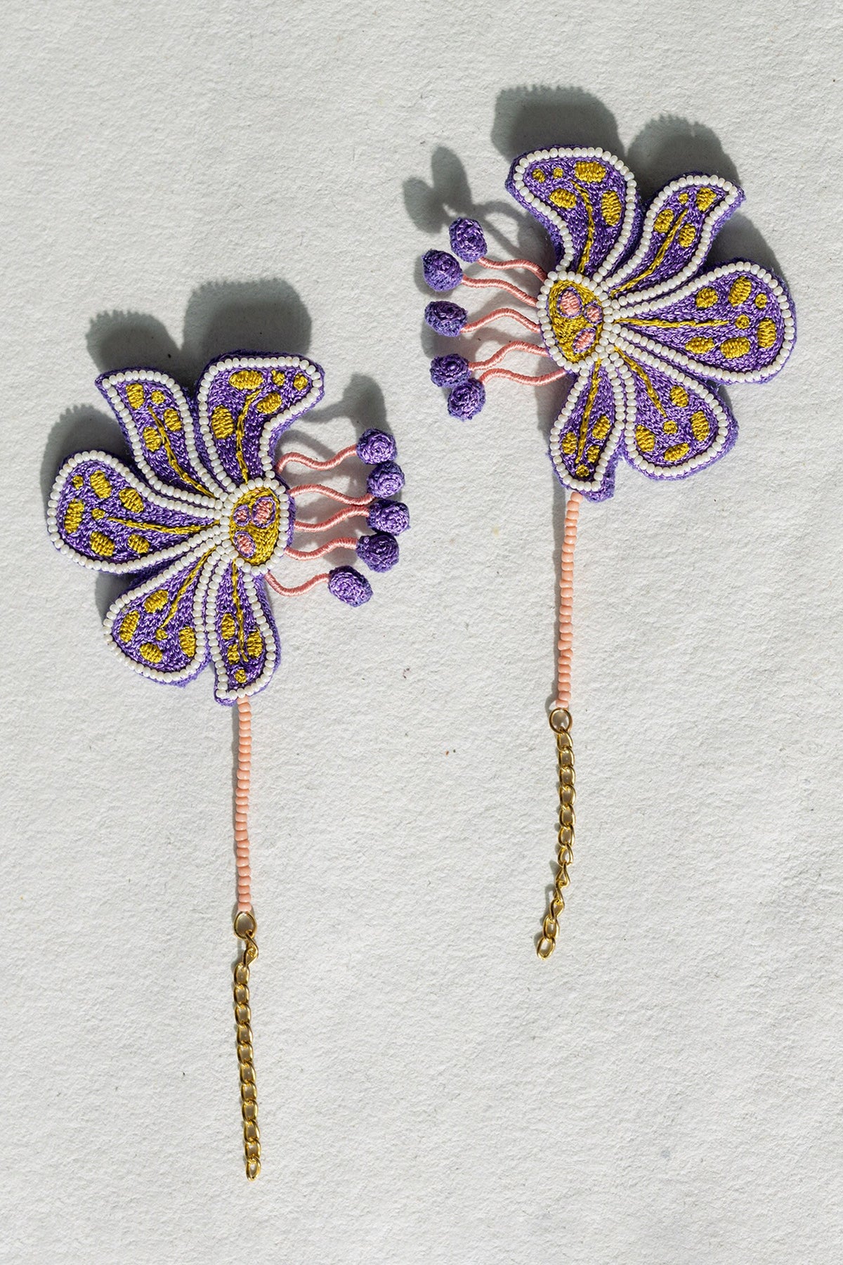 Matira Embroidered Ear Cuffs 