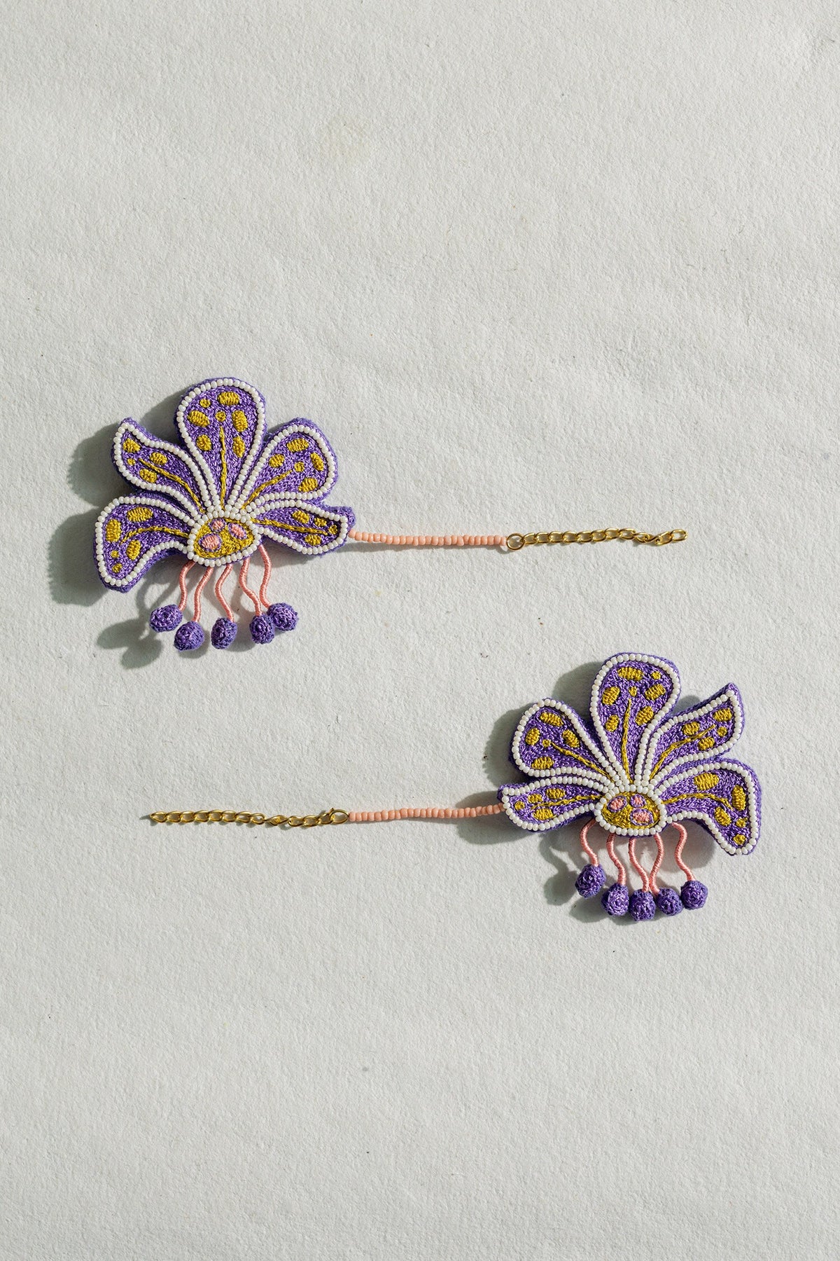 Matira Embroidered Ear Cuffs 