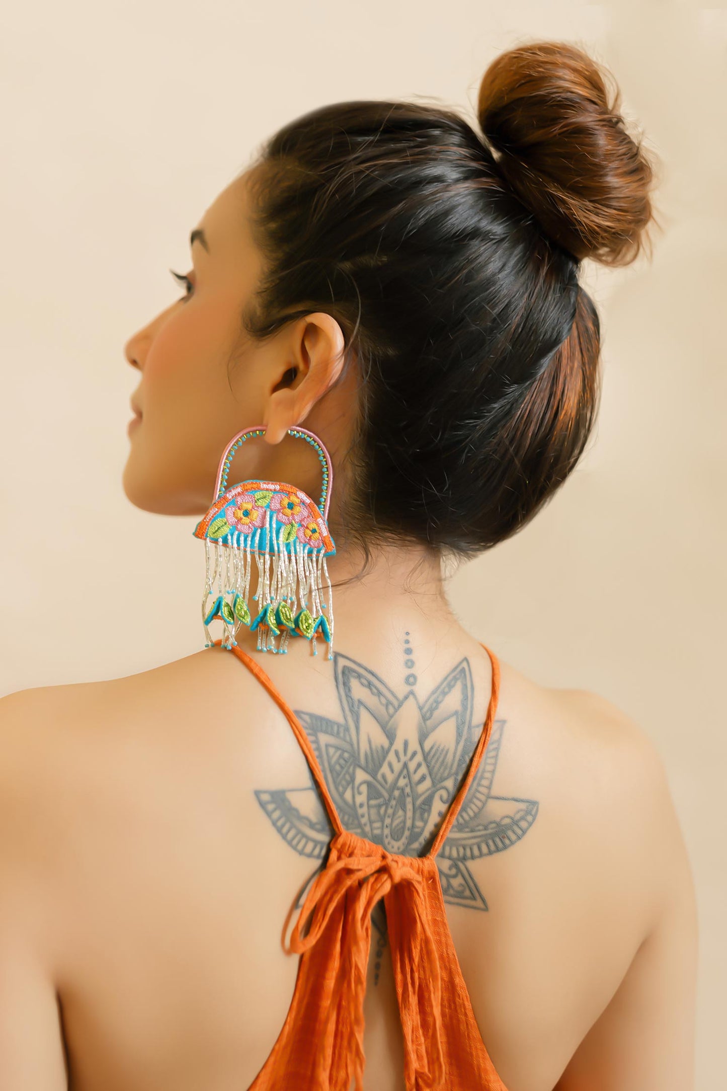 Tulum Embroidered Earrings 