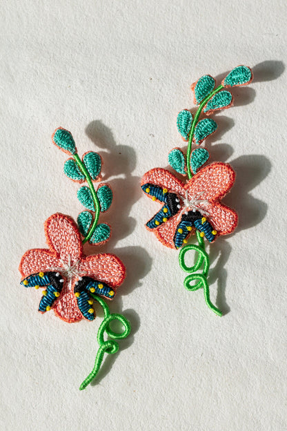 Tahiti Embroidered Ear Cuffs 