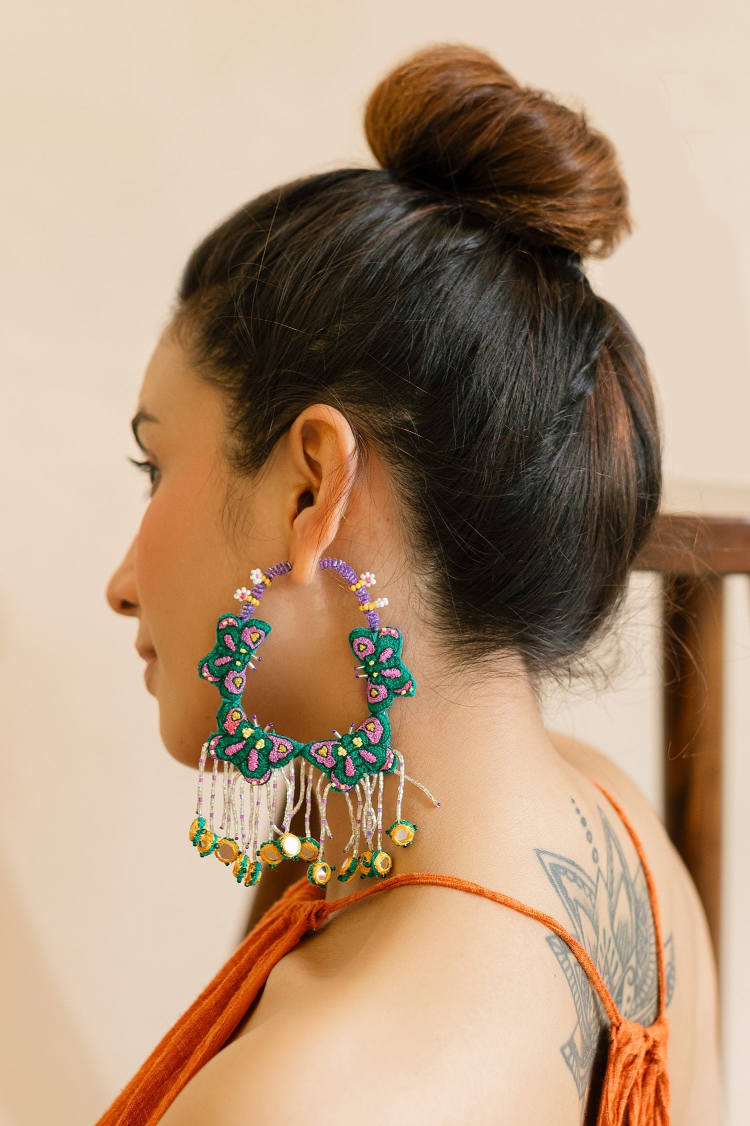 Navagio Embroidered Hoops 