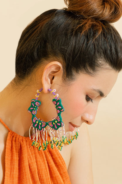 Navagio Embroidered Hoops 