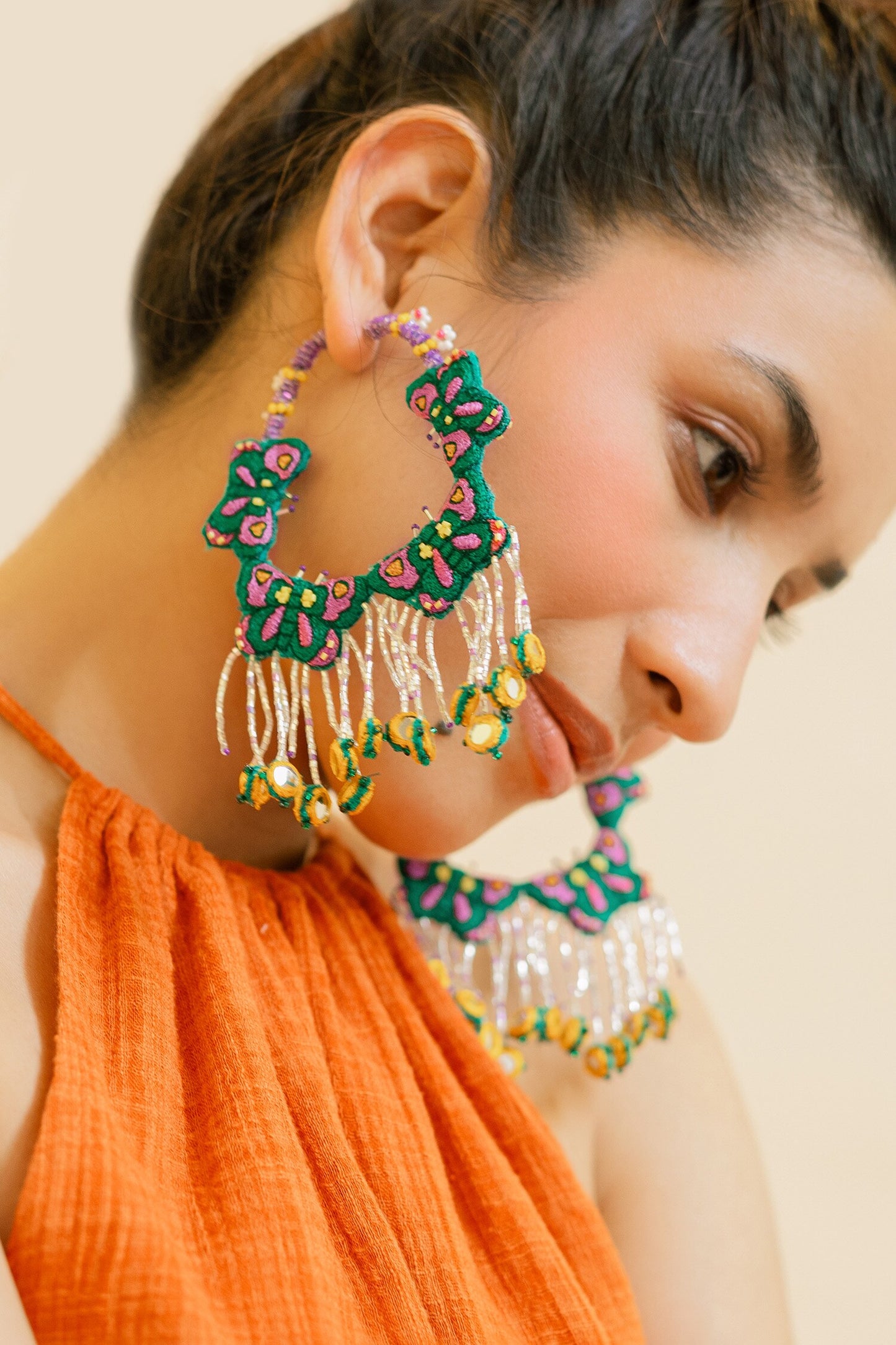Navagio Embroidered Hoops 