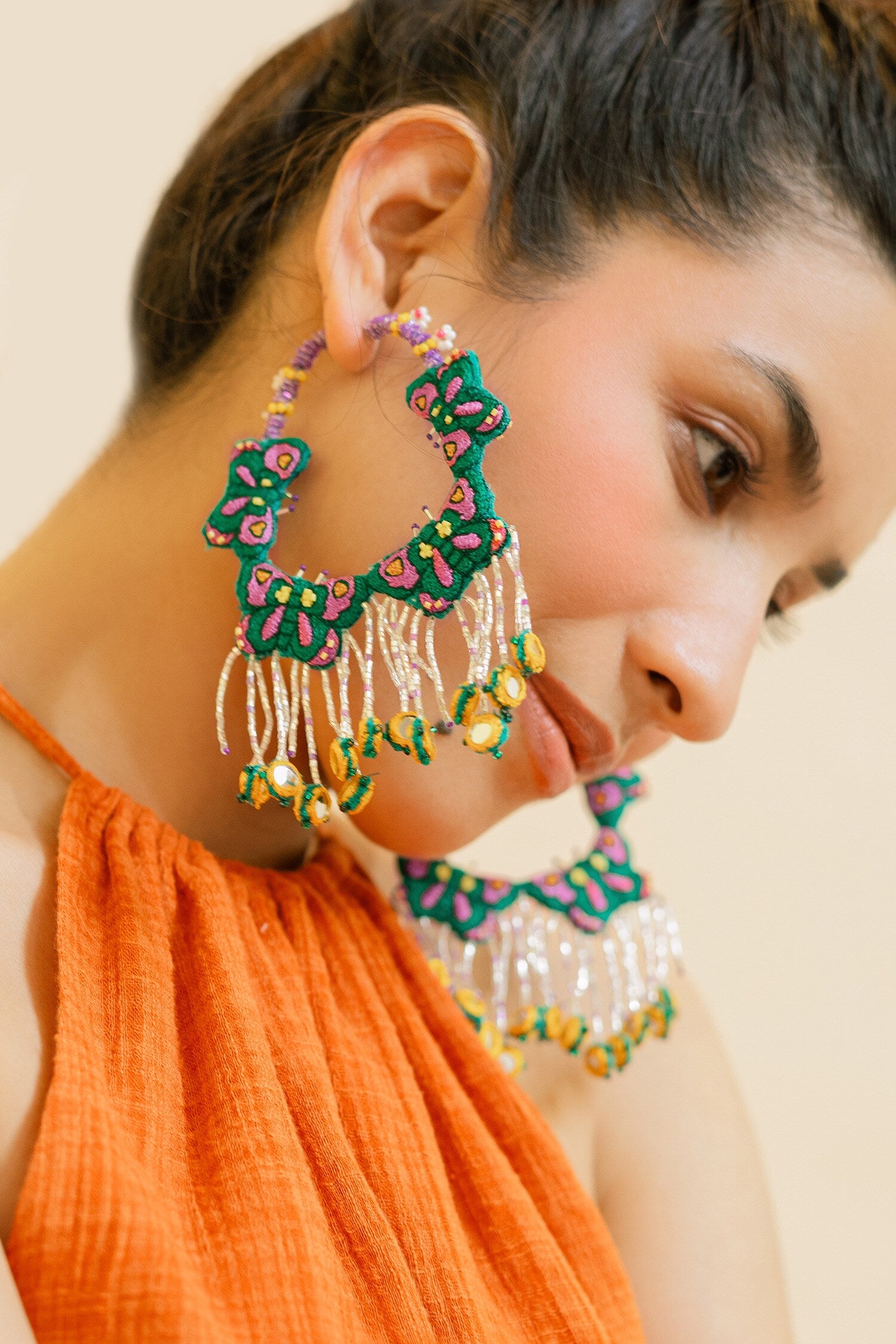 Navagio Embroidered Hoops 