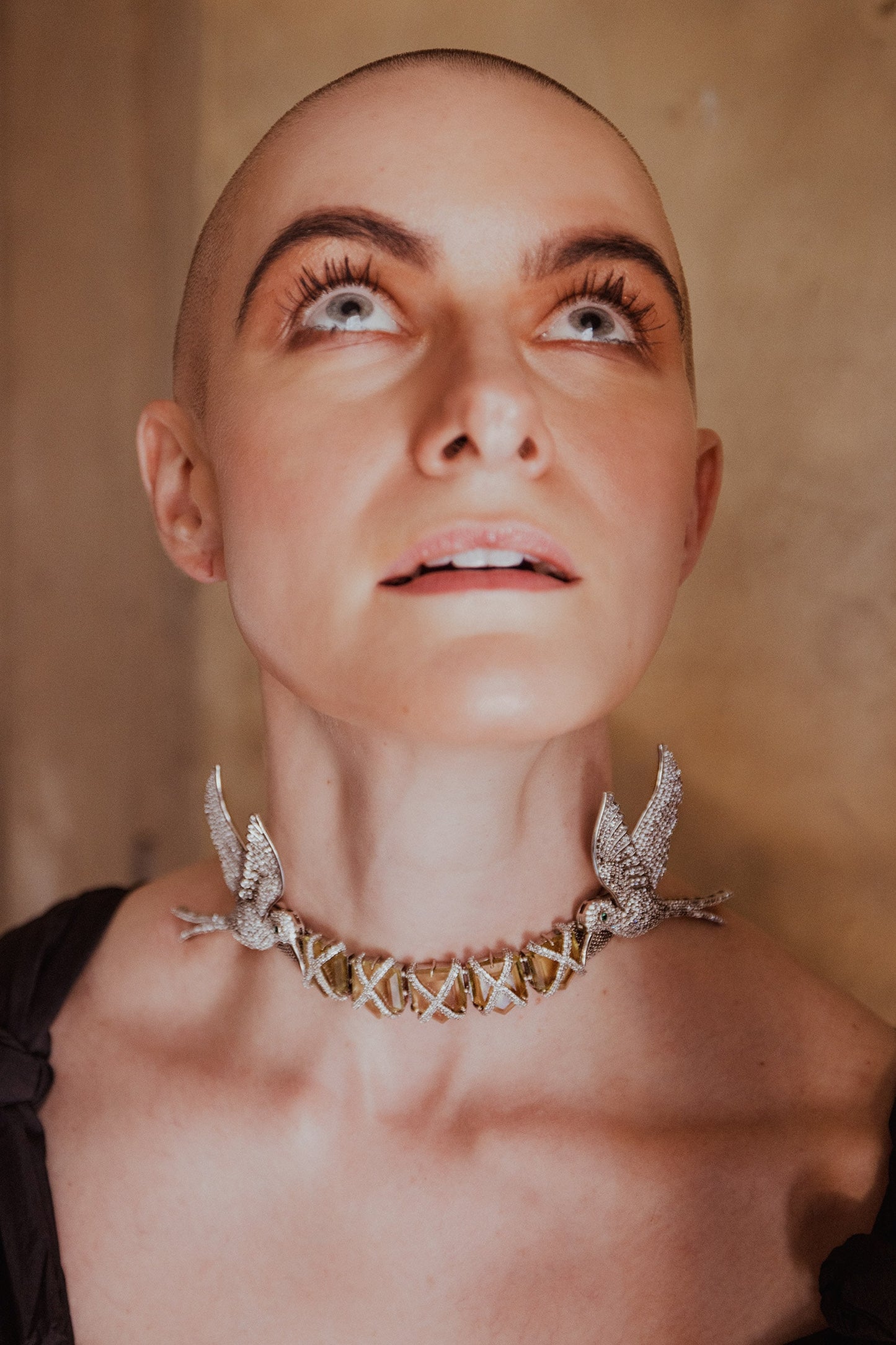 Peacemaker Studded Lemon Quartz Choker 