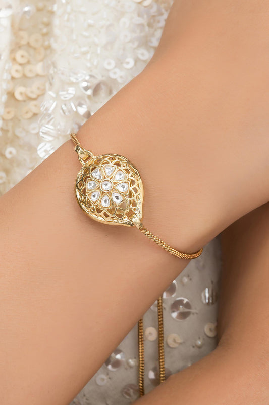 Rafia Tear Drop Shaped Bracelet 