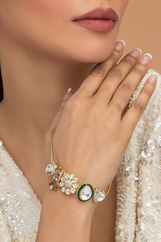 Qamar Stone Embellished Bracelet 