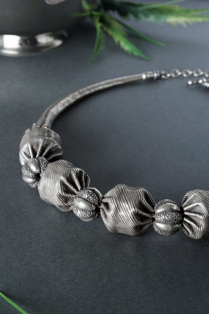 Tribal Bead Embellished Choker 
