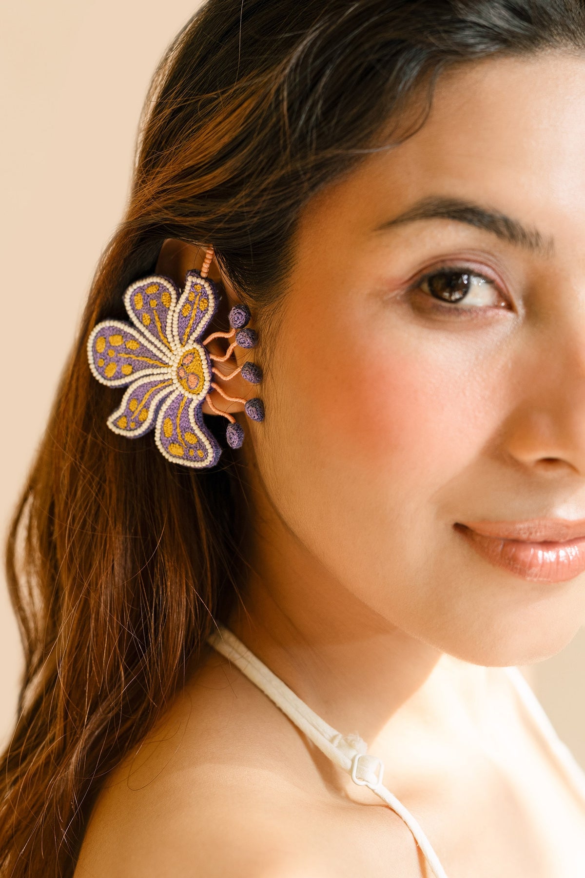 Matira Embroidered Ear Cuffs 