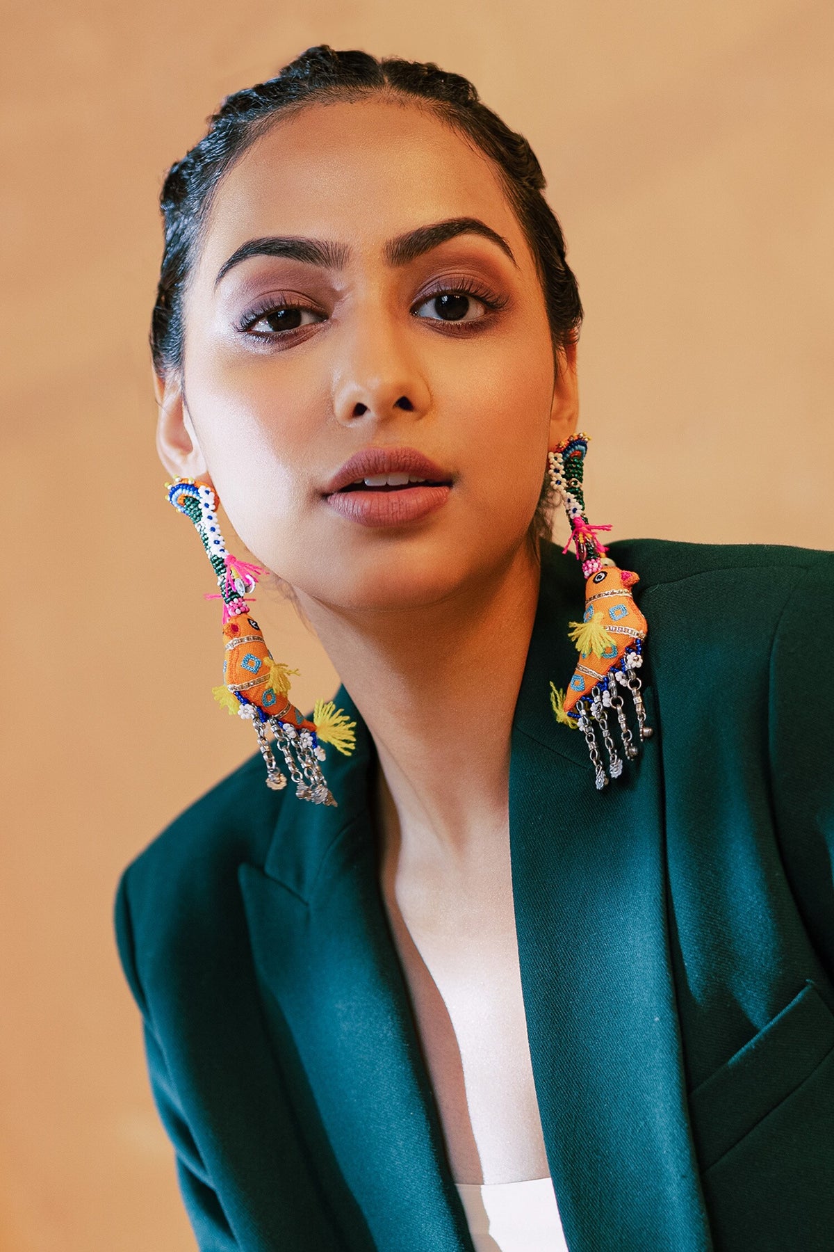 Fafa Sparrow Bead Embellished Earrings 