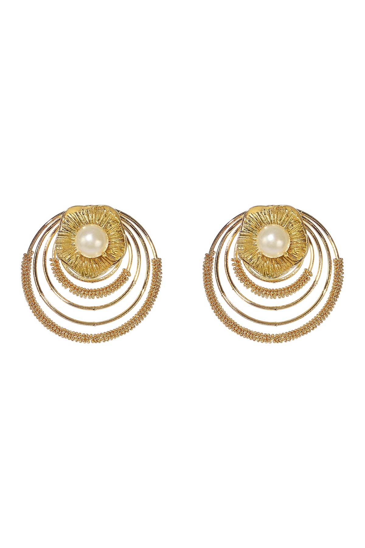 Lotus Carved Studs 