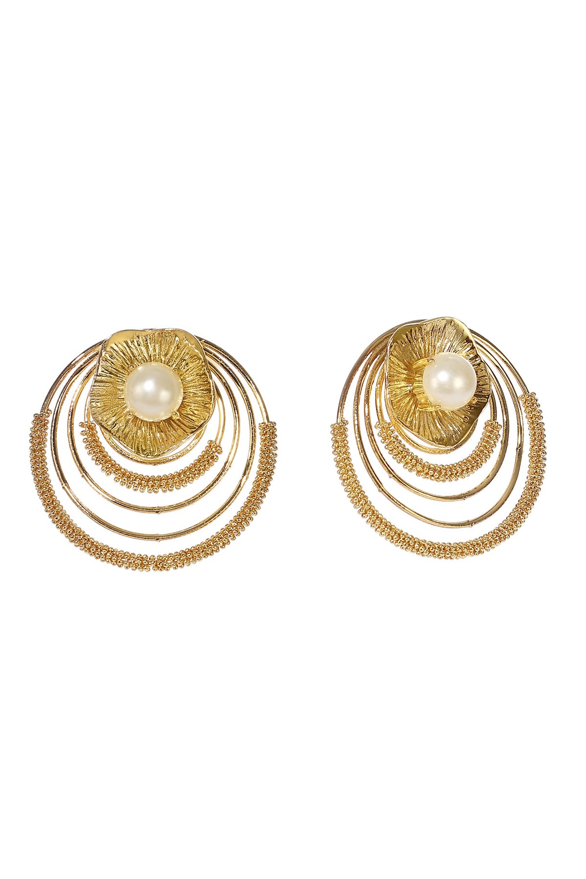 Lotus Carved Studs 