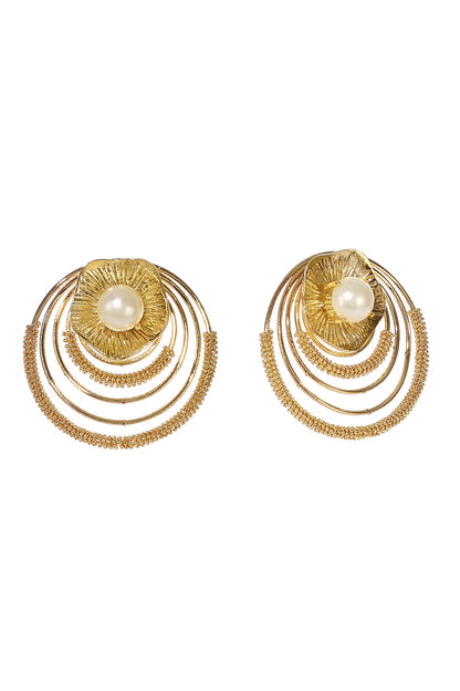 Lotus Carved Studs 