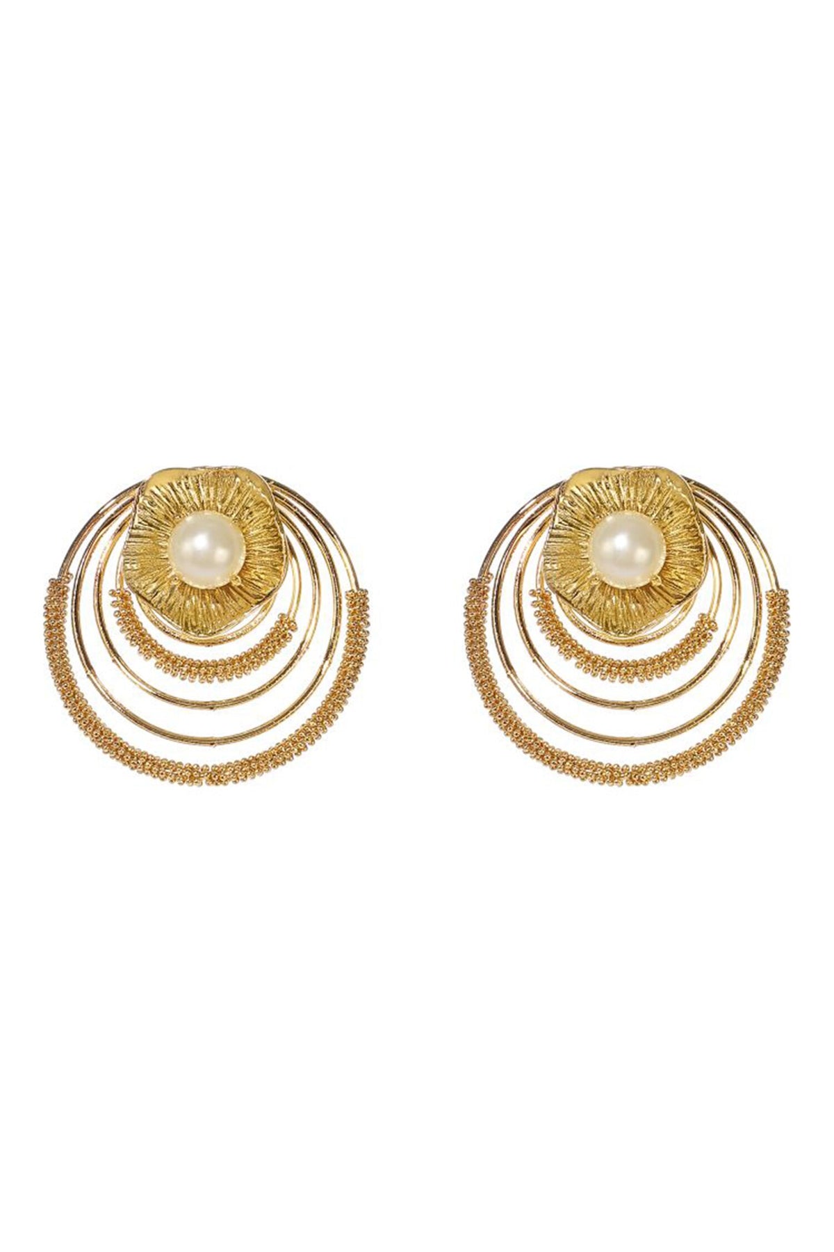 Lotus Carved Studs 