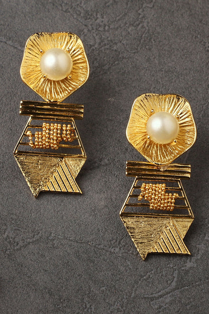 Hexa Pearl Earrings 