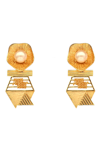 Hexa Pearl Earrings 