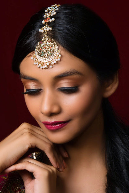 Regal Ruby Jadau Maangtikka 