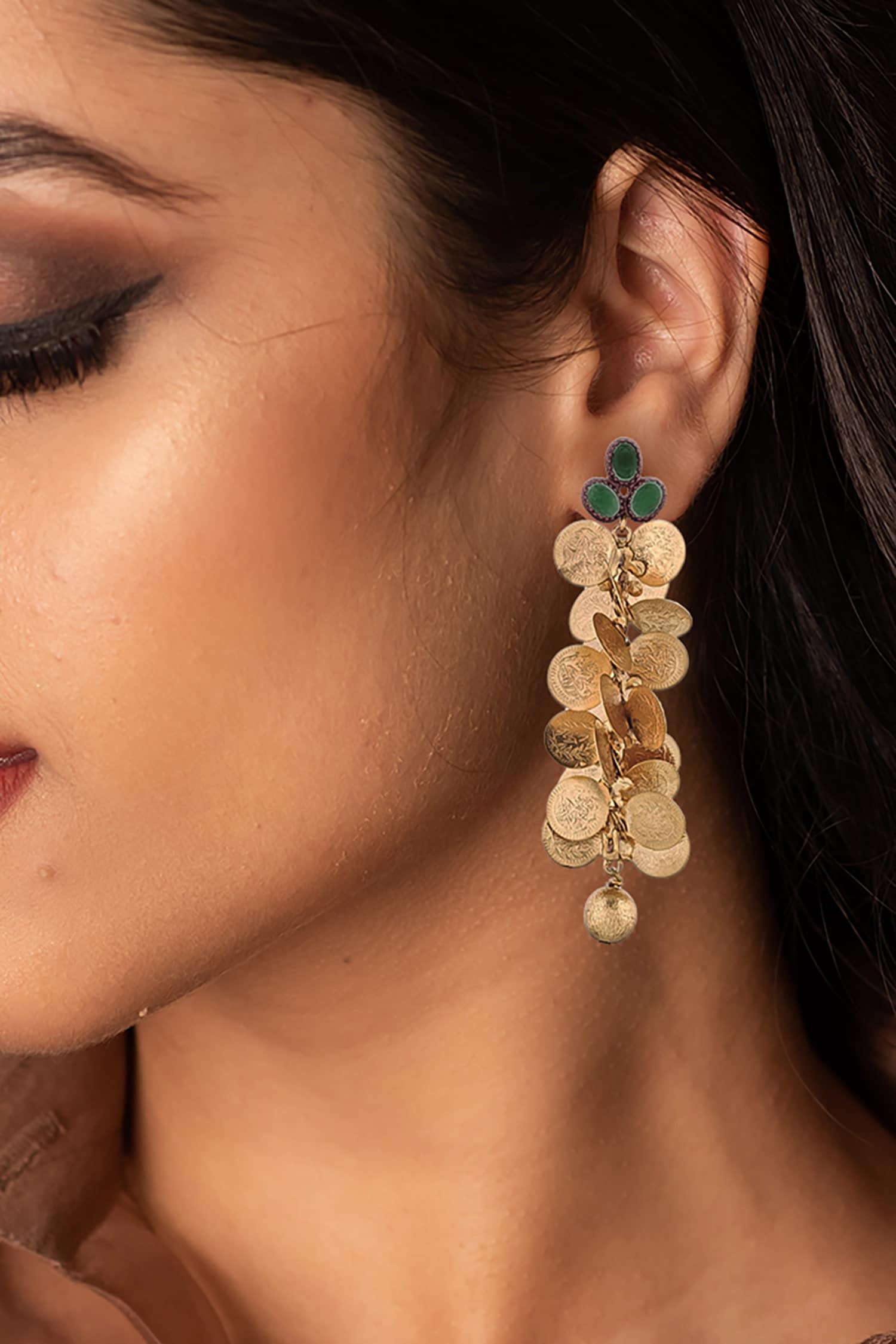 Coin Cluster Earrings 