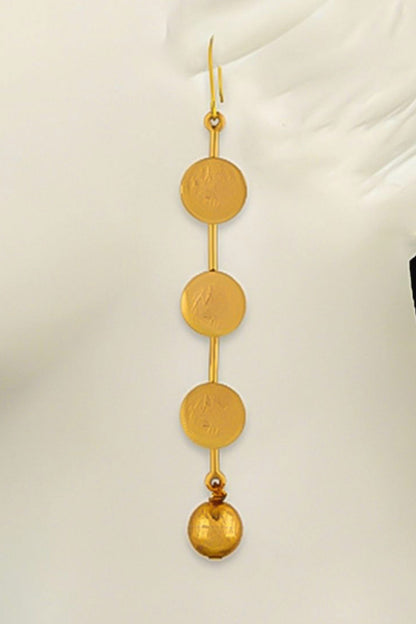 Coin Drop Earrings 