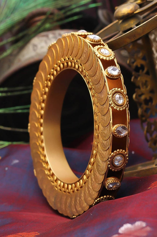 Floating Crystal Embellished Bangle 