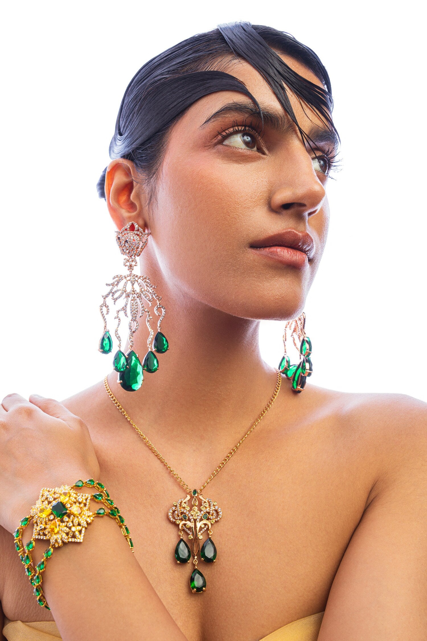 Celestial Love Crystal Embellished Earrings 