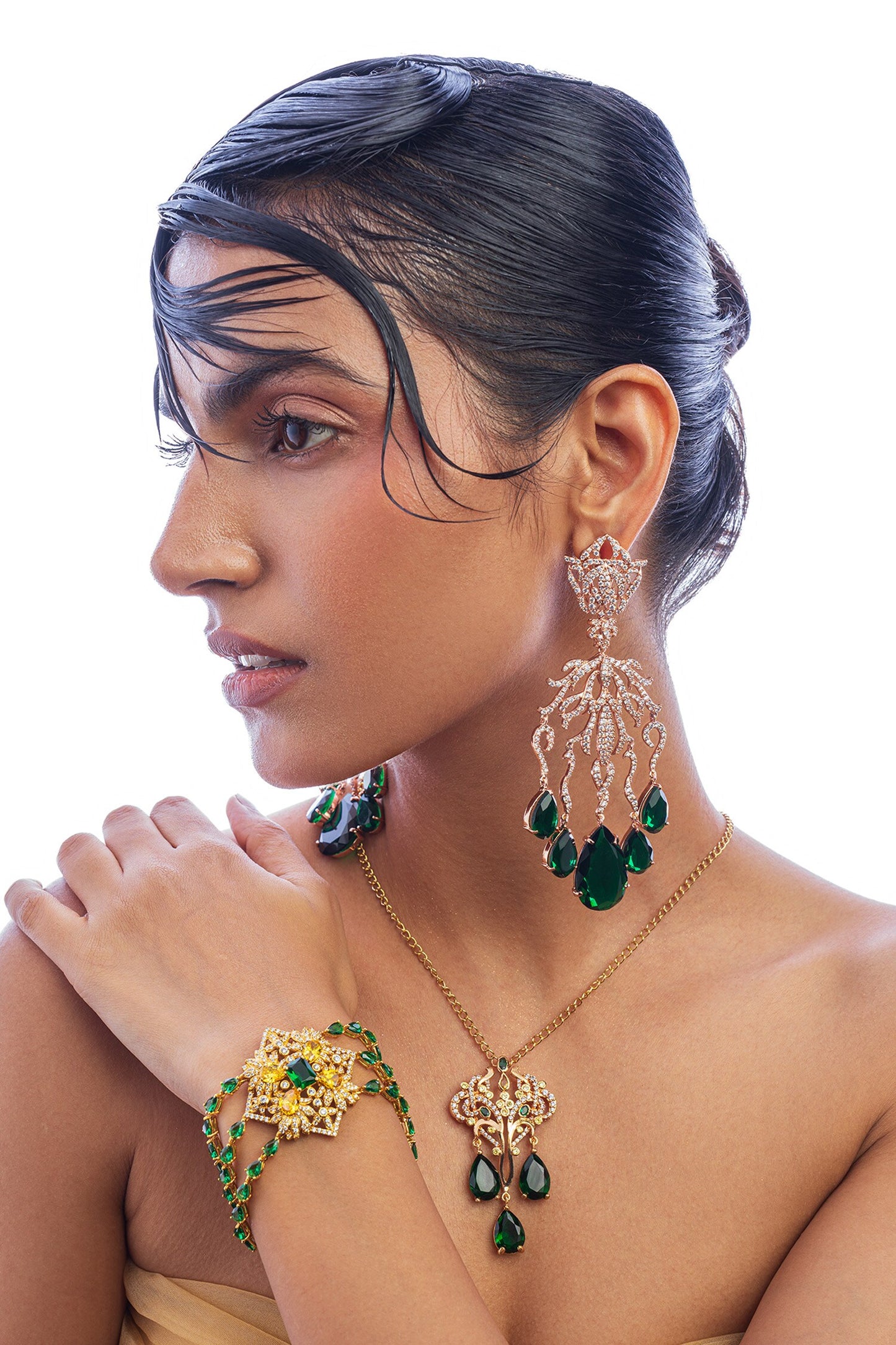 Celestial Love Crystal Embellished Earrings 