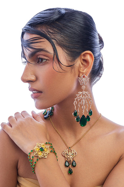Celestial Love Crystal Embellished Earrings 