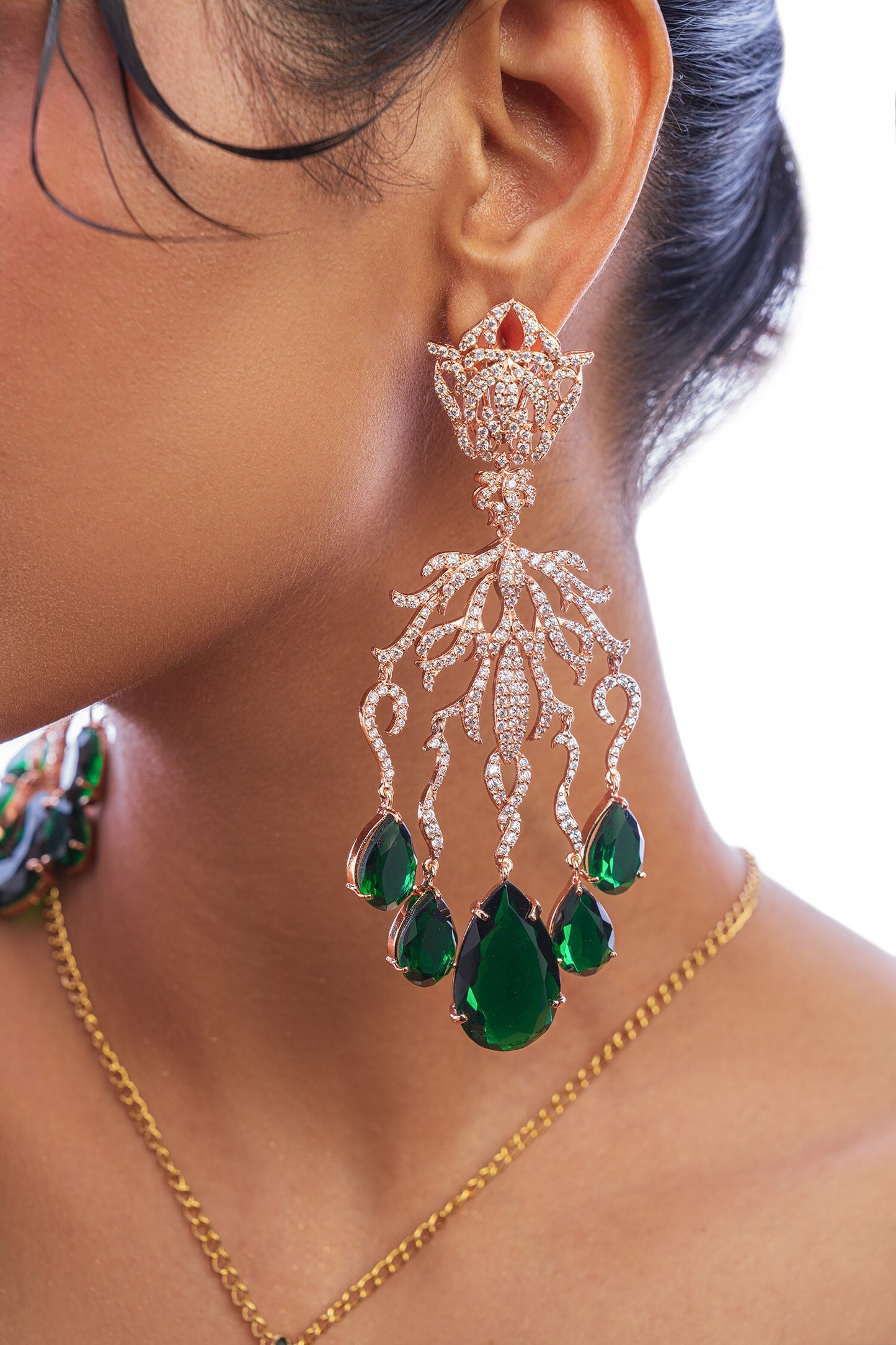 Celestial Love Crystal Embellished Earrings 