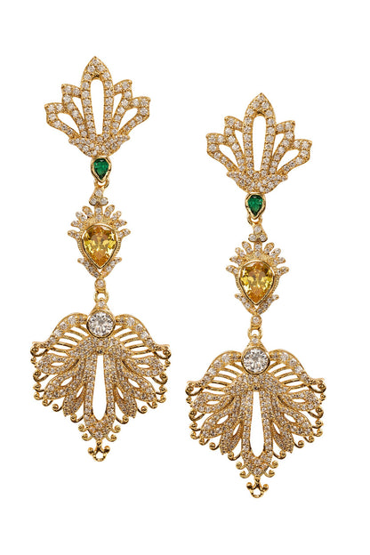 Natures Embrace Embellished Earrings 